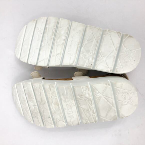 ALEGRIA Women's Henna Strappy Sandal EU 38 US 8-8.5 White Vegan Leather EUC - Picture 8 of 10